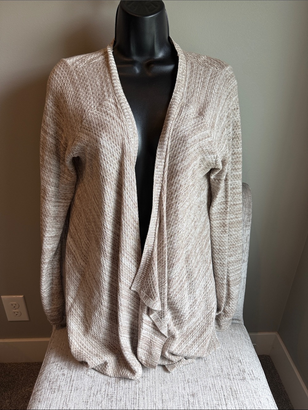 The Limited open front cascading cardigan